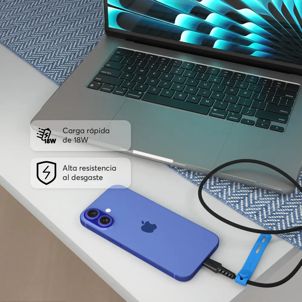 Cable Trenzado NCO PowerLite 1m USB-A a Lightning - Image 9