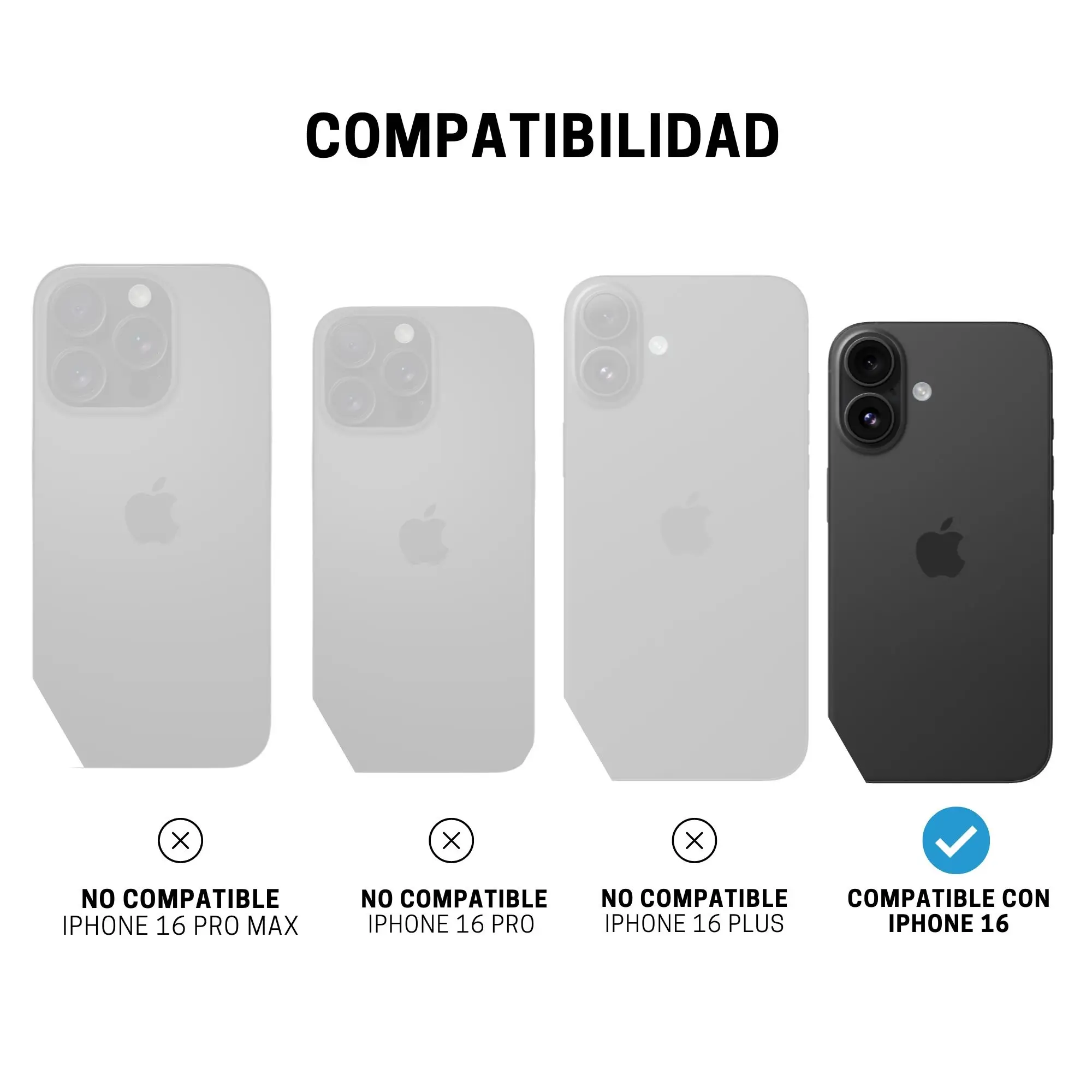 Case ItSkins Hybrid R Vapor con MagSafe para iPhone 16 - Negro - Image 10
