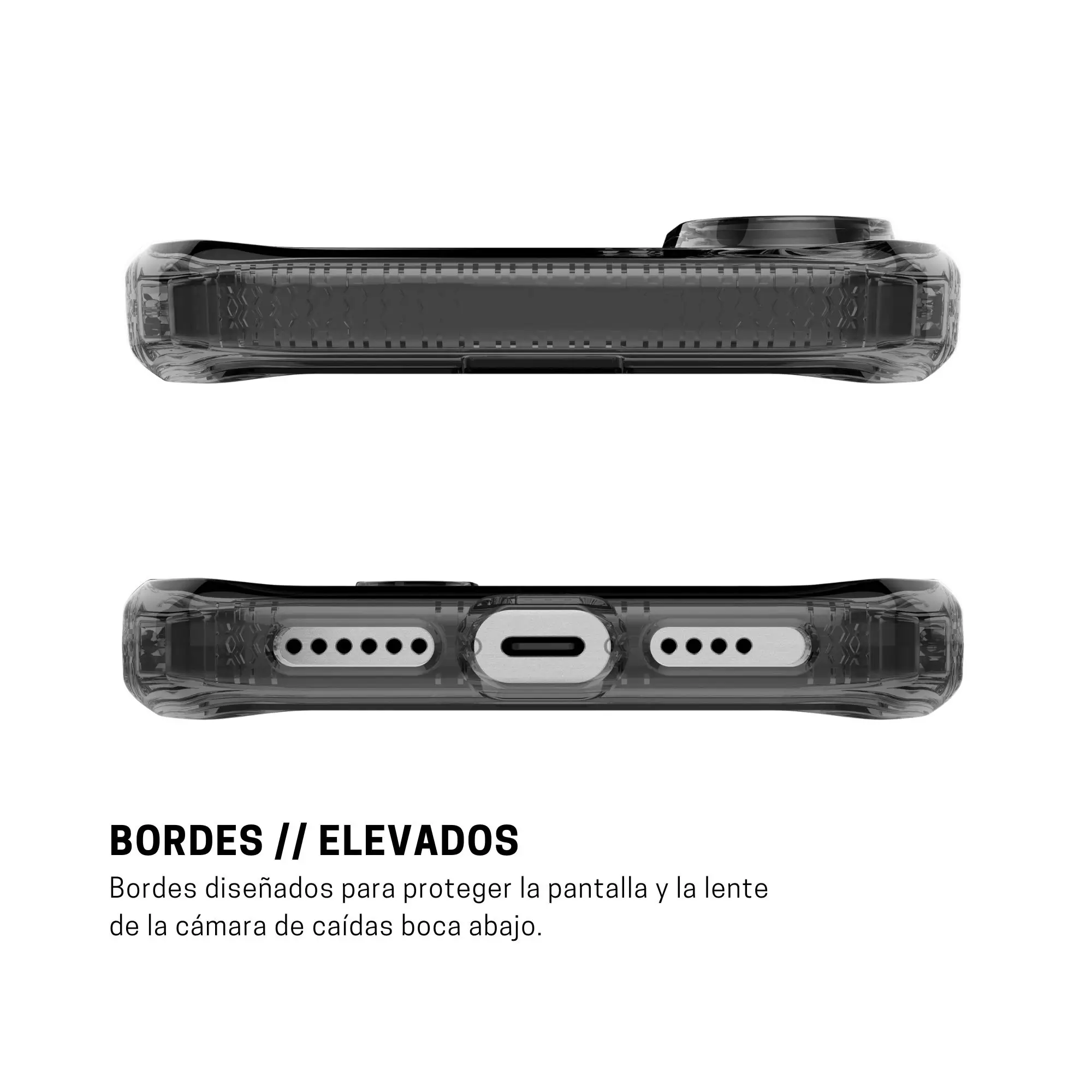 Case ItSkins Hybrid R Vapor con MagSafe para iPhone 16 - Negro - Image 4