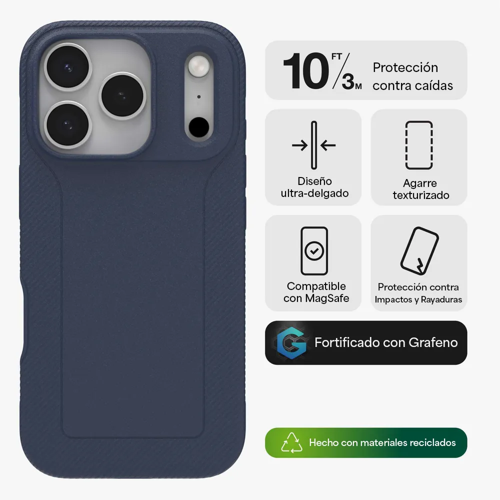 Case ZAGG Luxe con MagSafe para iPhone 17 Azul Marino - Image 7