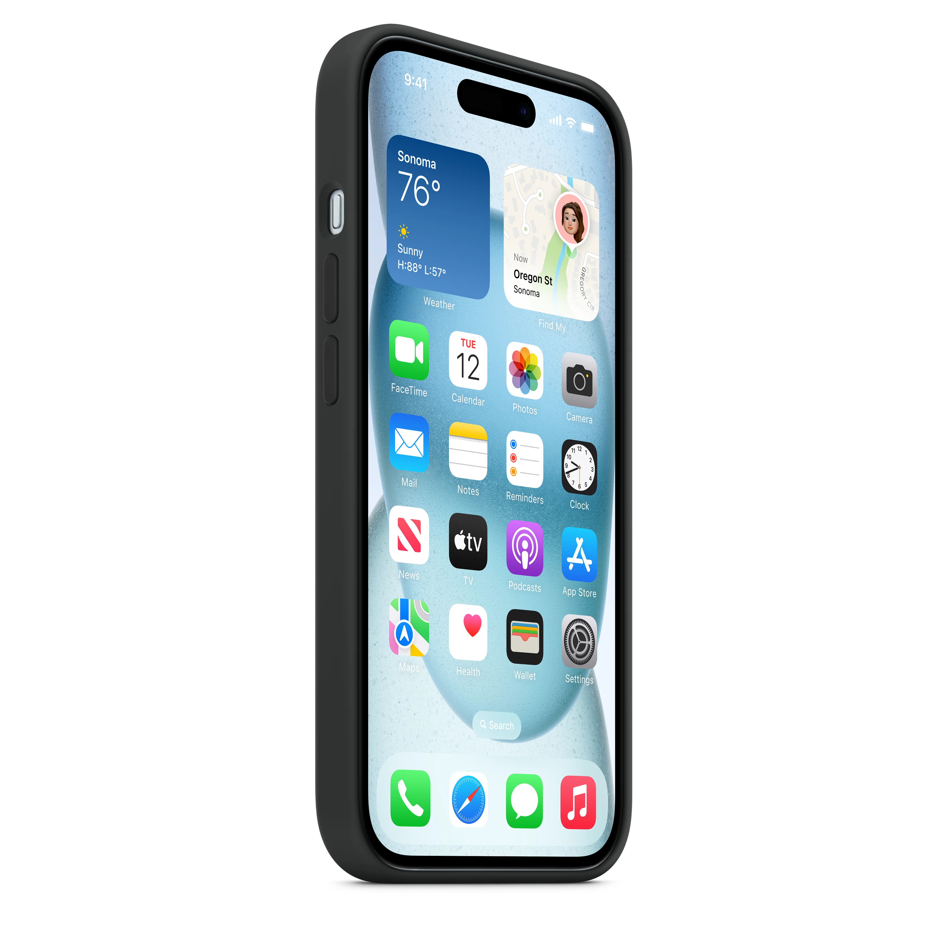 Funda de silicón con MagSafe para el iPhone 15 - Negro - Image 7