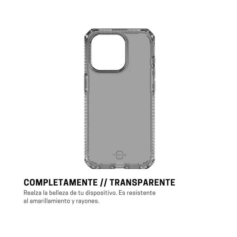 ItSkins Case Spectrum R Clear para iPhone 15 Pro Max - Gris - Image 10