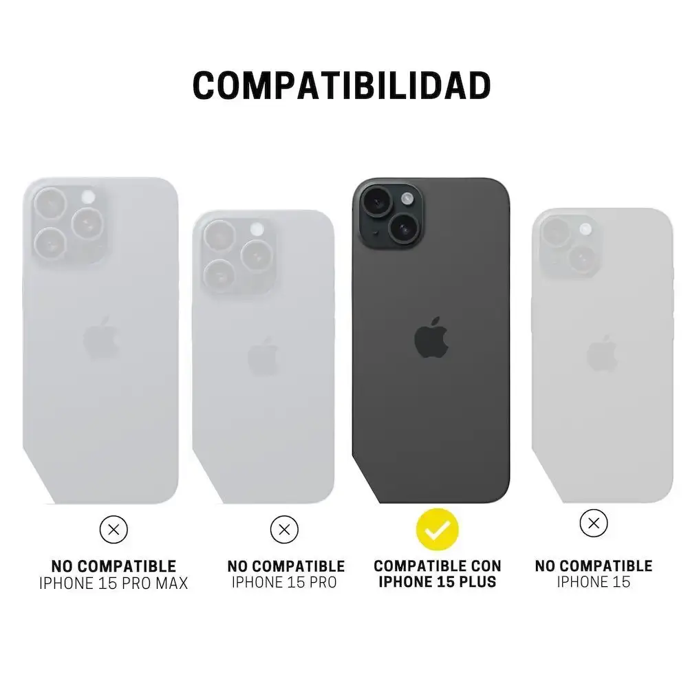 ItSkins Case Supreme R Clear con MagSafe para iPhone 15 Plus - Grafito - Image 4